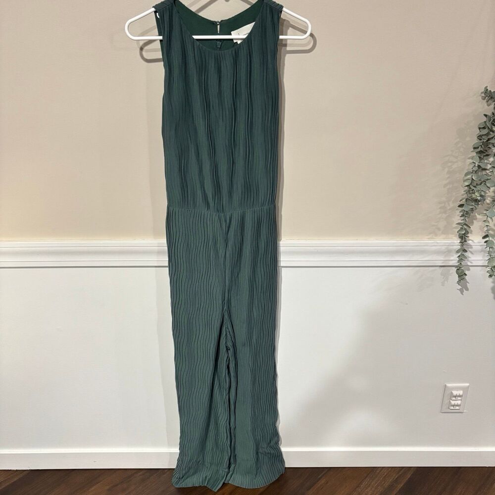 Anthropologie Marina Plisse Sleeveless Jumpsuit - Picture 4 of 10